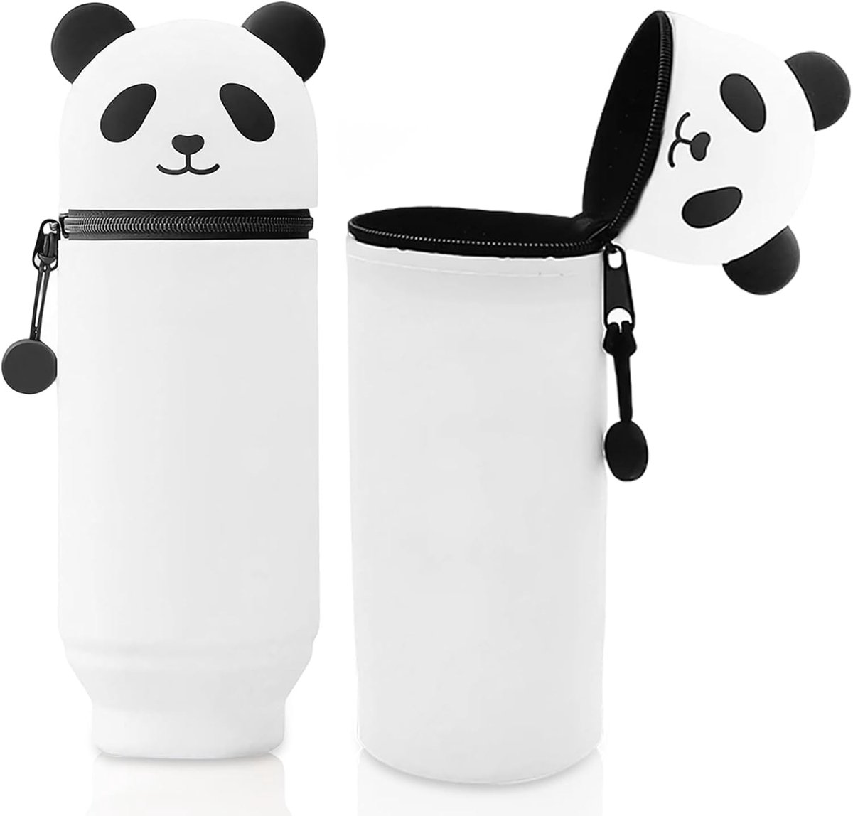 Pennenbakje Panda - 2-in-1 Soft Siliconen - Waterdicht en Duurzaam - Leuk voor Op Bureau - ShopVlot
