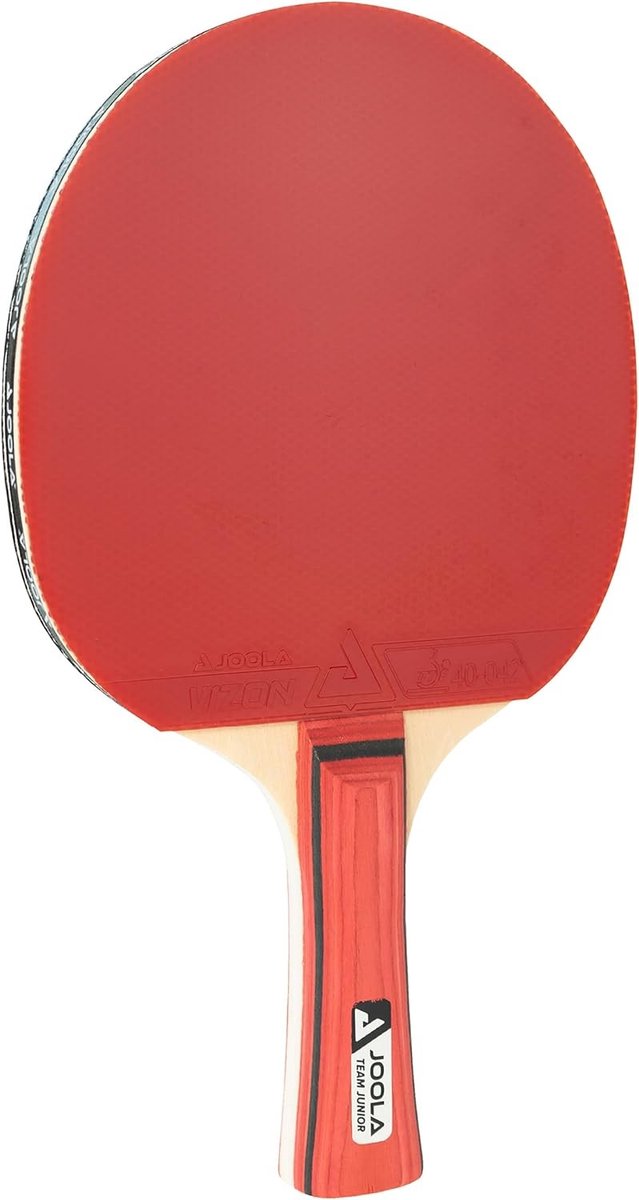 Tafeltennisnetje voor elke tafel - Junior Tafeltennisbatje - 1,7 mm Rubberen Bekleding - Lichtgewicht en Ergonomisch - Voor Kinderen en Jongeren