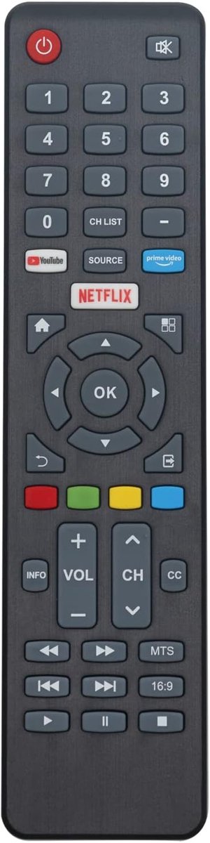 ALLIMITY Remote Control Replce Fit for Dyon 4K Ultra HD TV 22-XT Smart-22-XT 24-XT Smart-24-XT 40-XT Smart-40-XT - ShopVlot