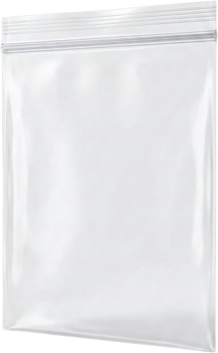 Hersluitbare zakjes zipsluiting - Transparant - 300 x 400 mm - Scheurvaste PE Zakjes voor Kleine Onderdelen en Opslag