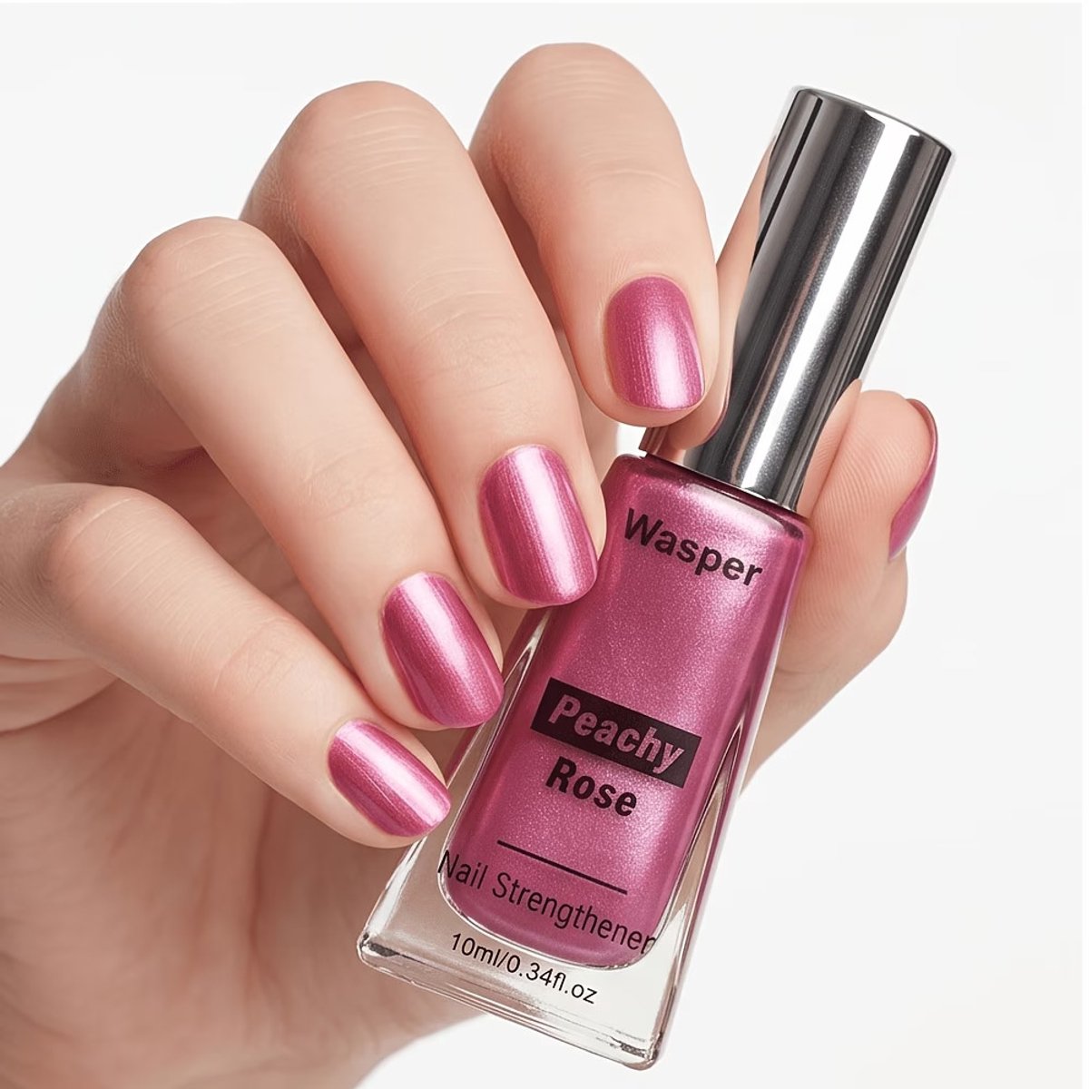 Peachy Rose Nagellak 10 ml – Zacht Perzikroze met Parelmoerglans – Nagellak voor Manicure & Nail Art