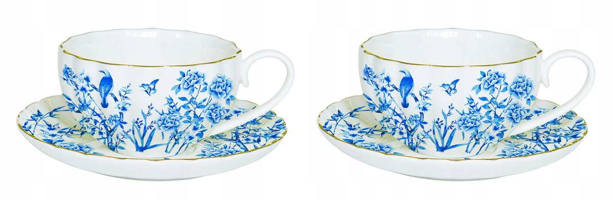 Espressokopjes 4-delig 100 ml met Bloemendessin