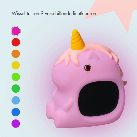 imoshion Kids Slaaptrainer - Nachtlampje met Speaker - Kinderwekker - Unicorn van imoshion — afbeelding 3