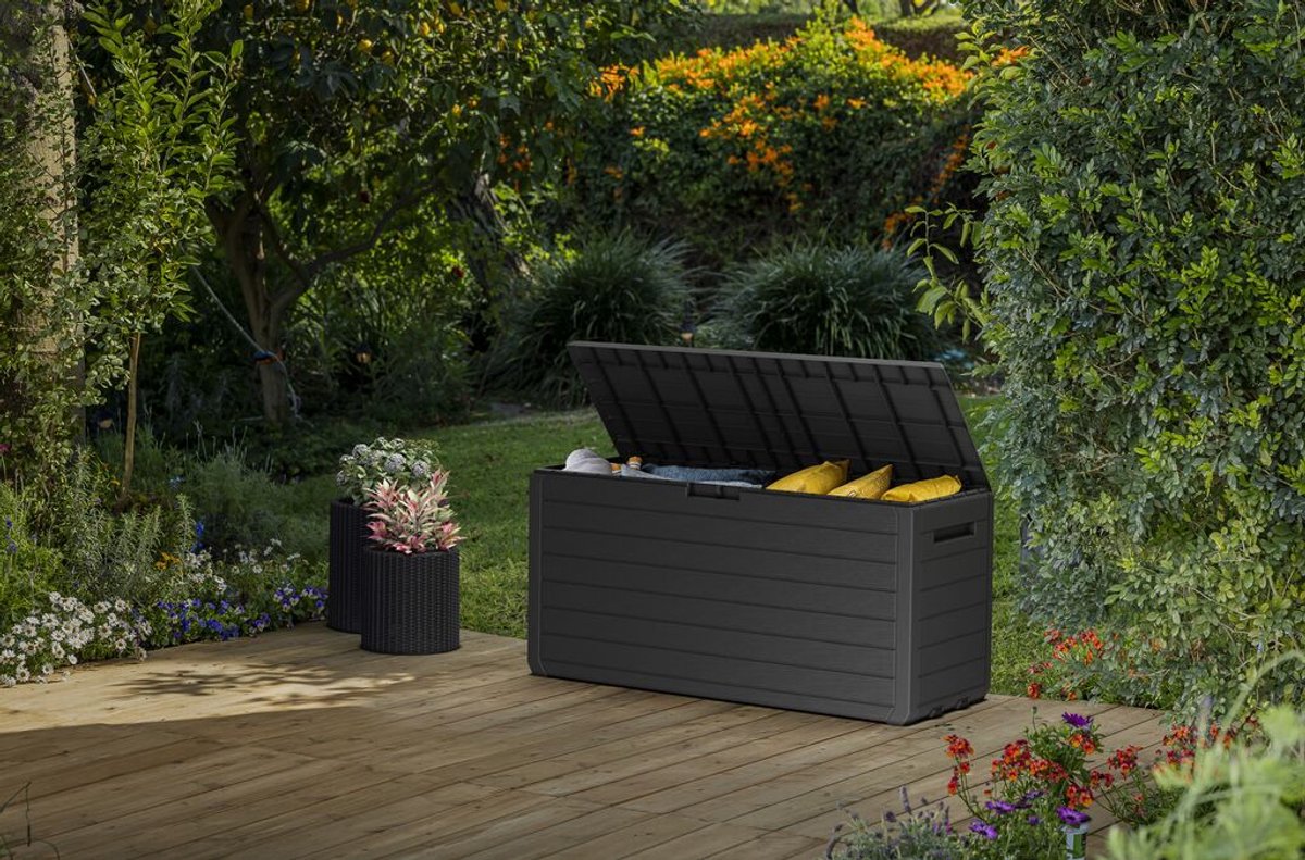 Keter Atlas Opbergbox 270L - 117,2x45x57 cm - Antraciet