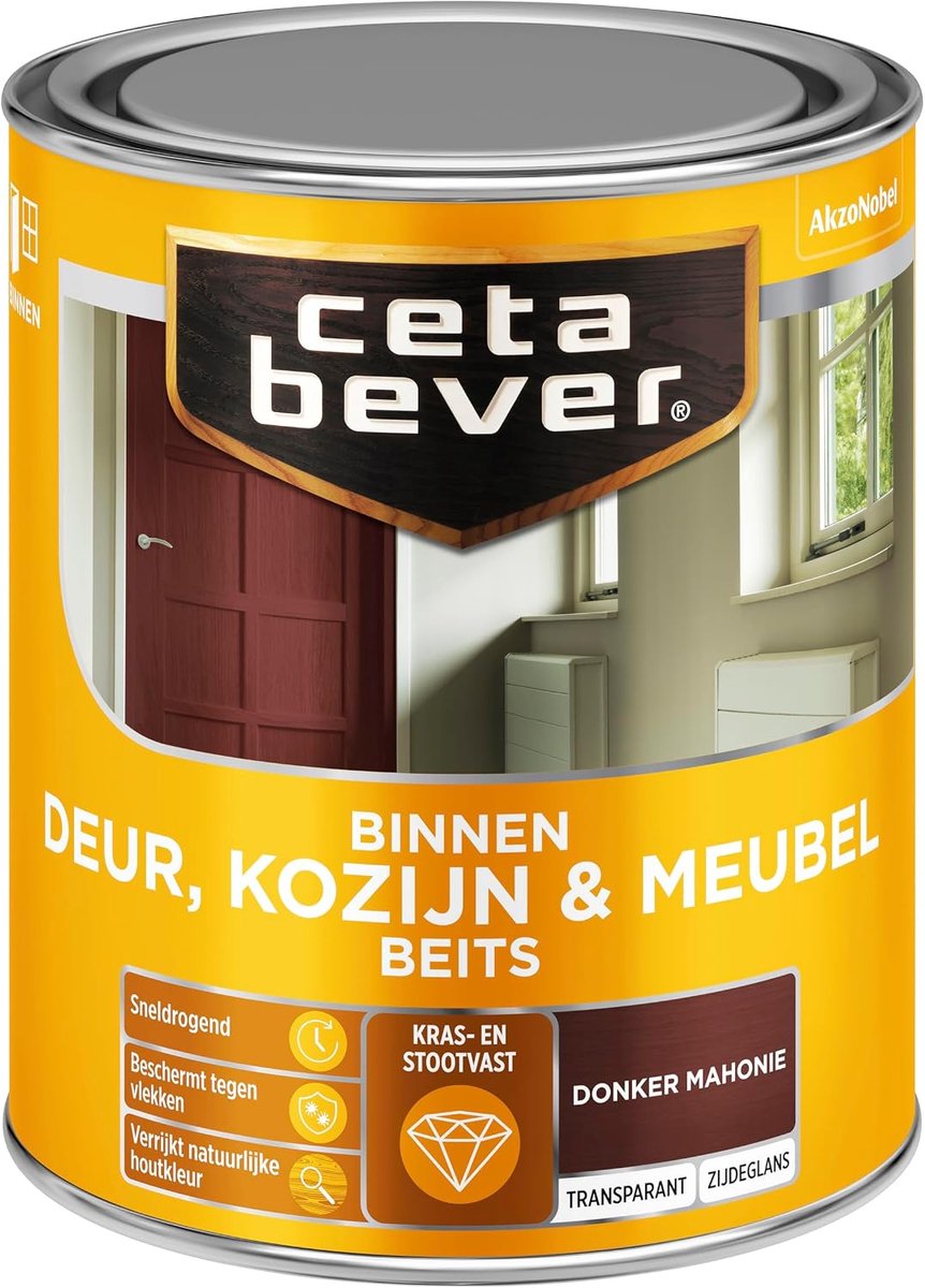 Innerlak - Satin - Donker Mahonie - Kras- en stootvast - ShopVlot