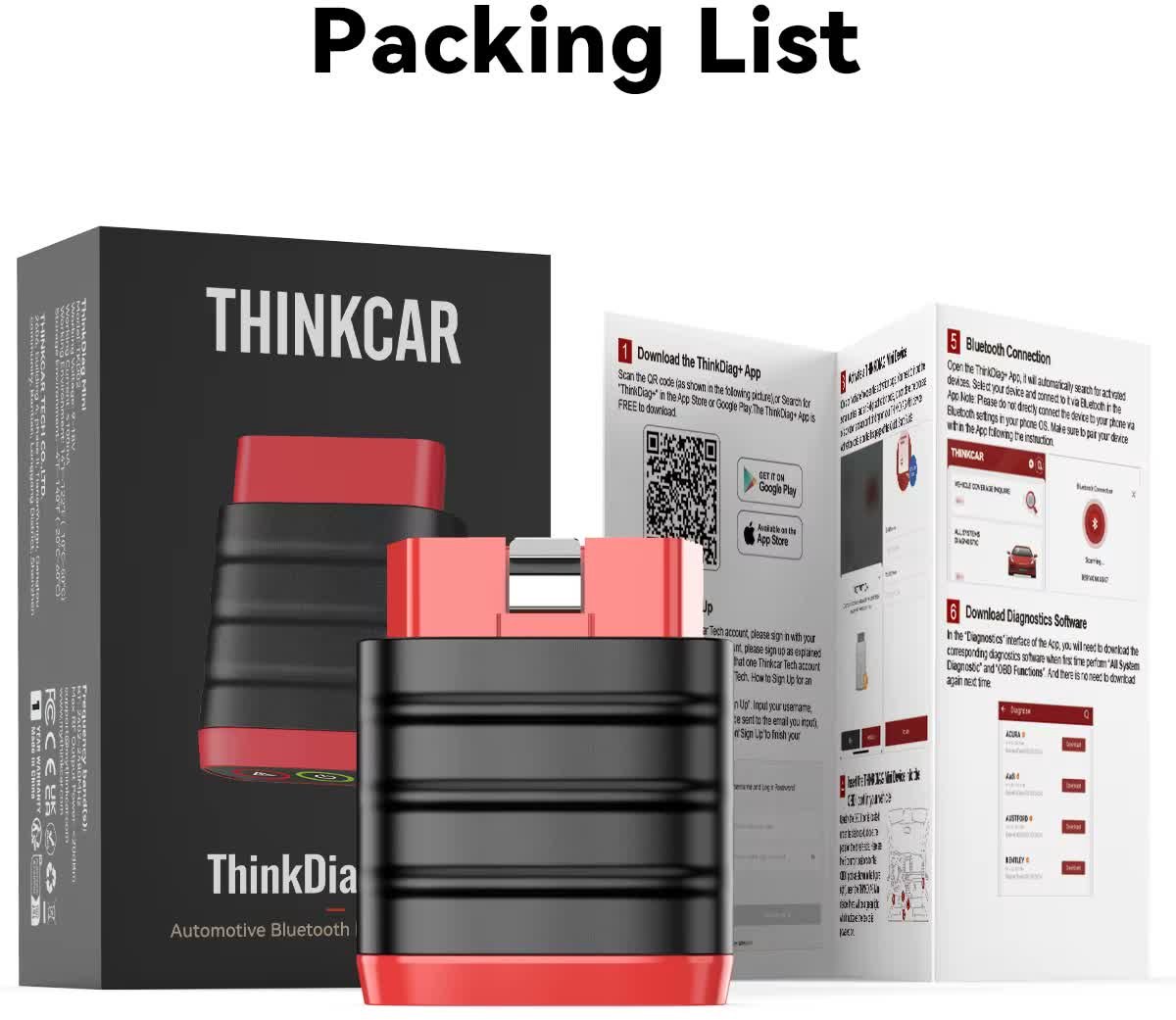 THINKCAR Thinkdiag MINI – Bluetooth OBD2 Scanner | Volledige Systeemdiagnose & Gratis Updates voor Altijd thumbnail 6