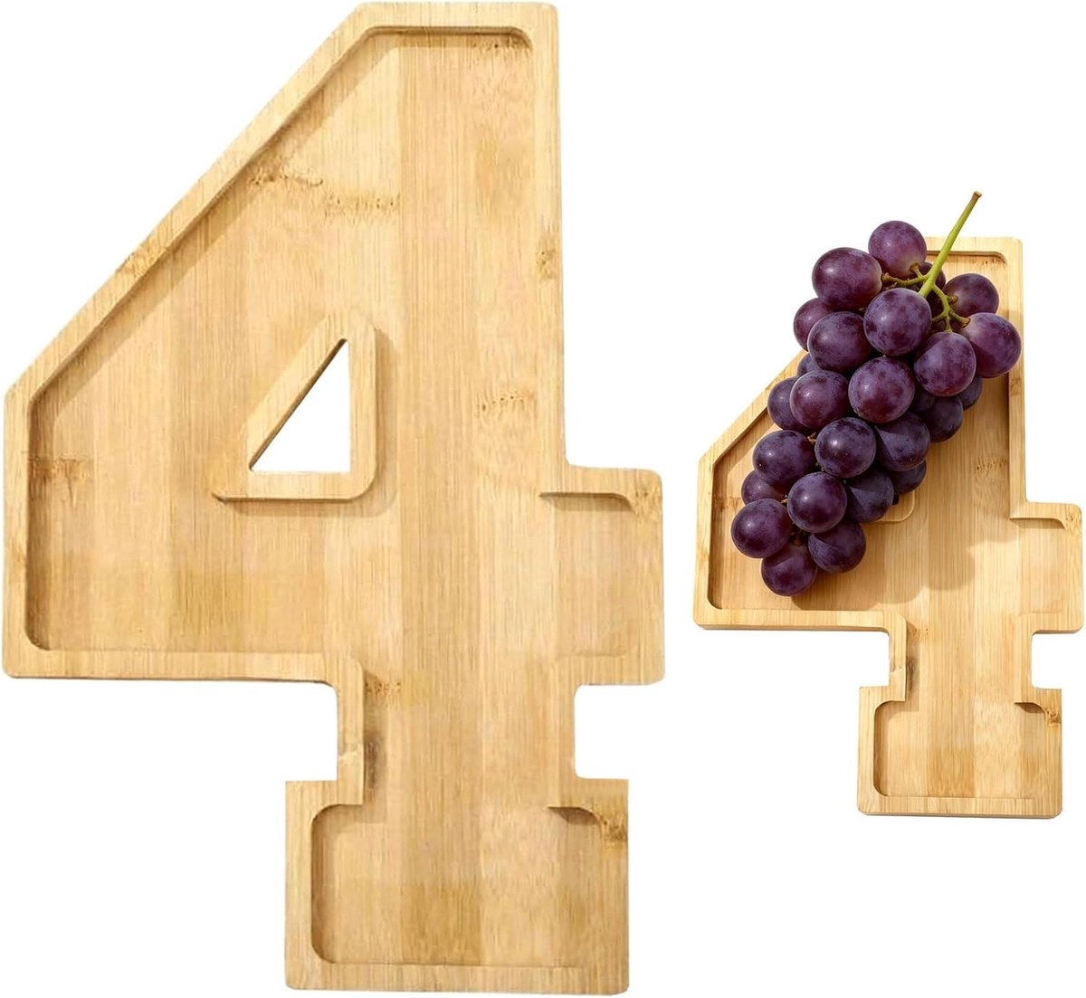 Charcuterie Number Tray, 30 x 19 x 2 cm, Wooden Carcuterie Board Box, Number Charcuterie Board Box, for Birthday - ShopVlot