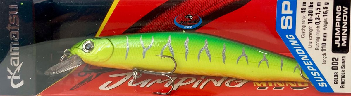 Kamatsu Jumping Minnow 110SP Wobbler - 11cm, 16.5g, Kleuren
