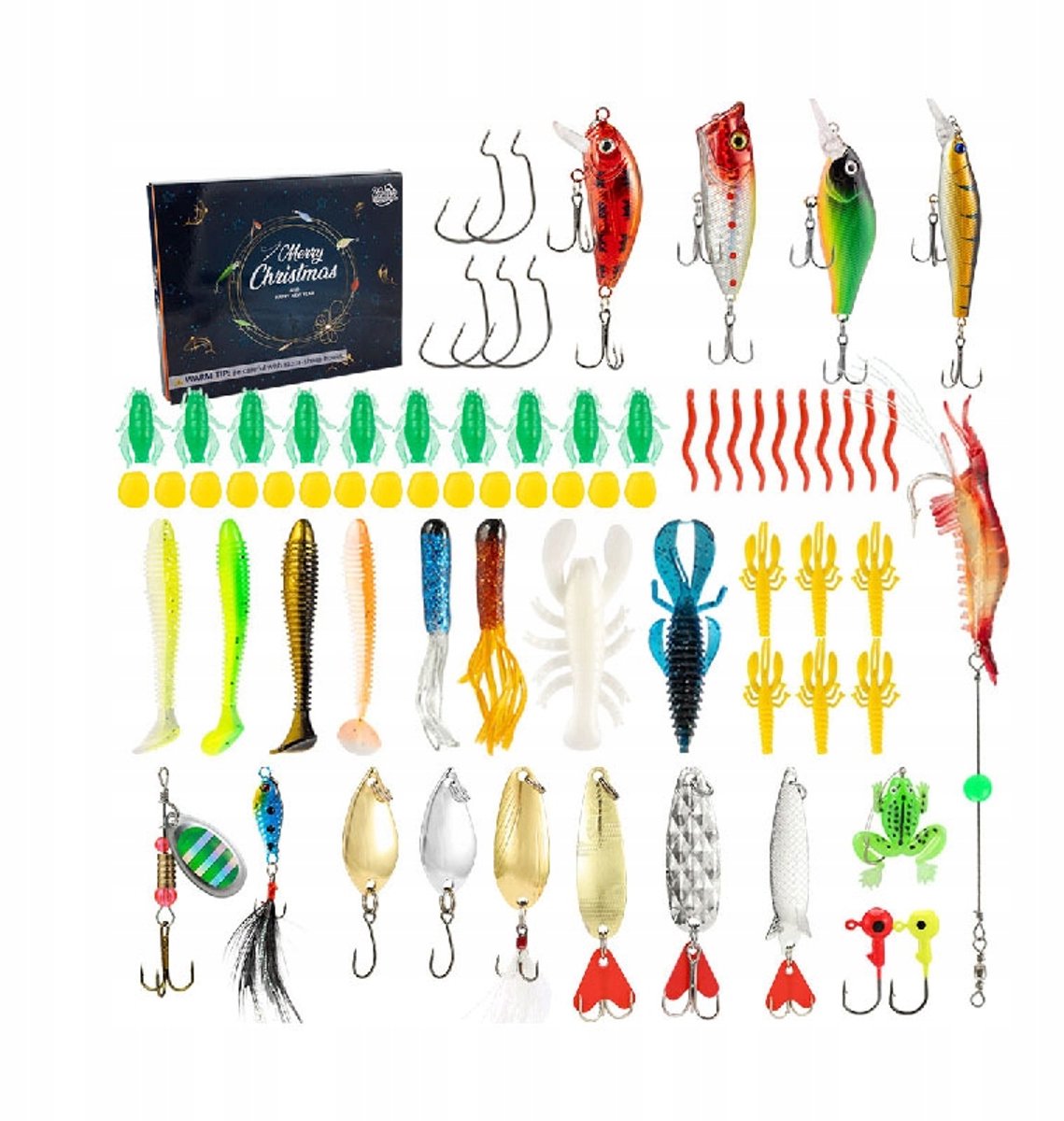 Adventskalender Vissen: 30 Wobblers & Kunstaas - Perfect Cadeau