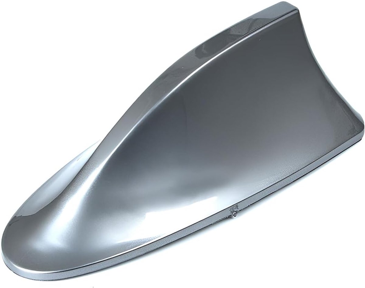 Auto antenne shark fin standaard - grijs ABS materiaal - robuust en weerbestendig - moderne uitstraling - ShopVlot
