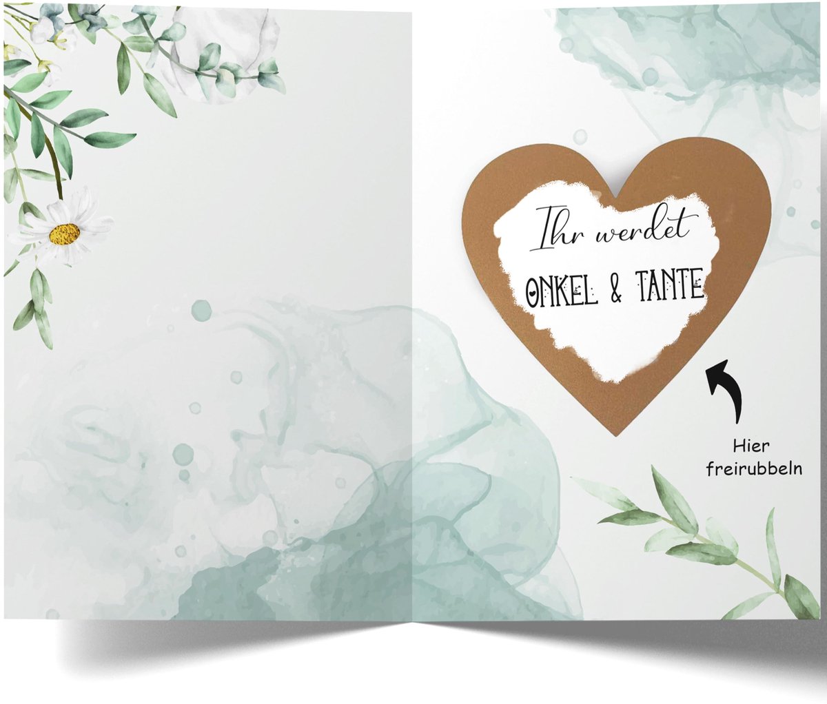 Kraskaart Jij wordt Onkel & Tante - Aankondiging zwangerschap - Uniek emotioneel cadeau - Verrassingsmoment - ShopVlot