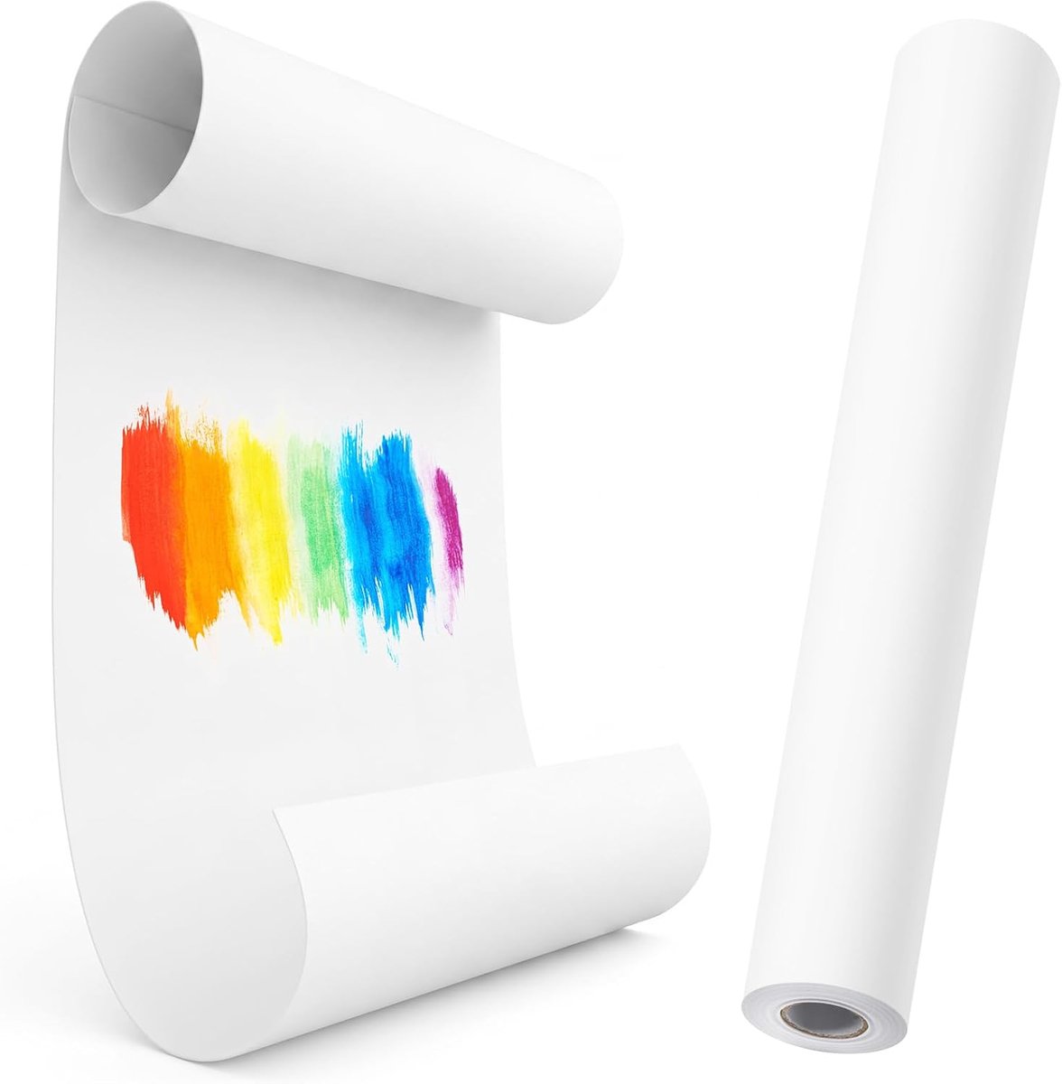 Papierrol 43 cm x 20 m - Wit - Op maat te snijden - Creatieve knutselmogelijkheden - ShopVlot