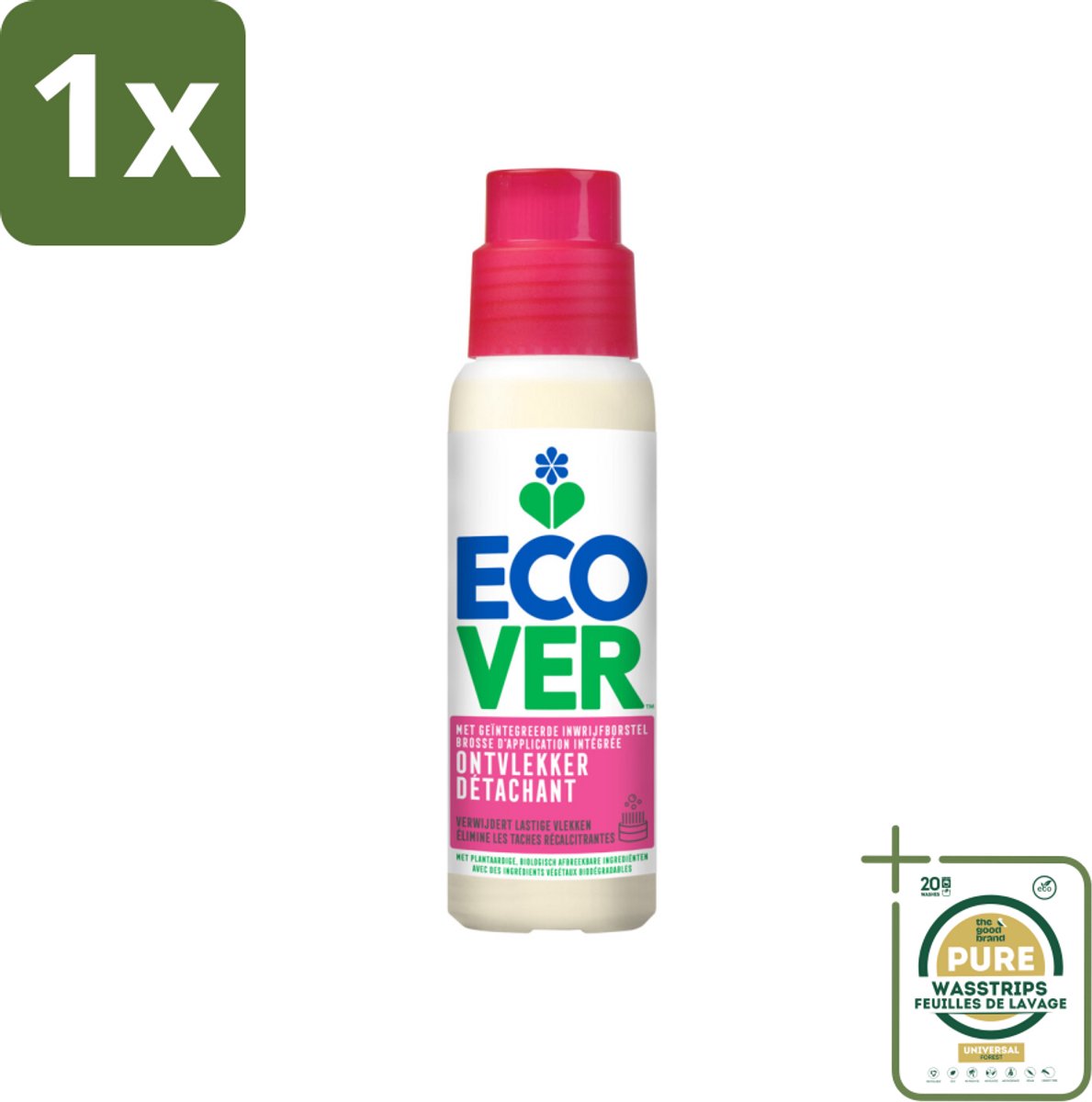 1 x Ecover - Ontvlekkingsmiddel - 200 ml- Vlekkenverwijderaar - Ontvlekkingsmiddel - Natuurlijke Reiniging - Krachtige Vlekkenverwijdering - Vlekken Op Kleding