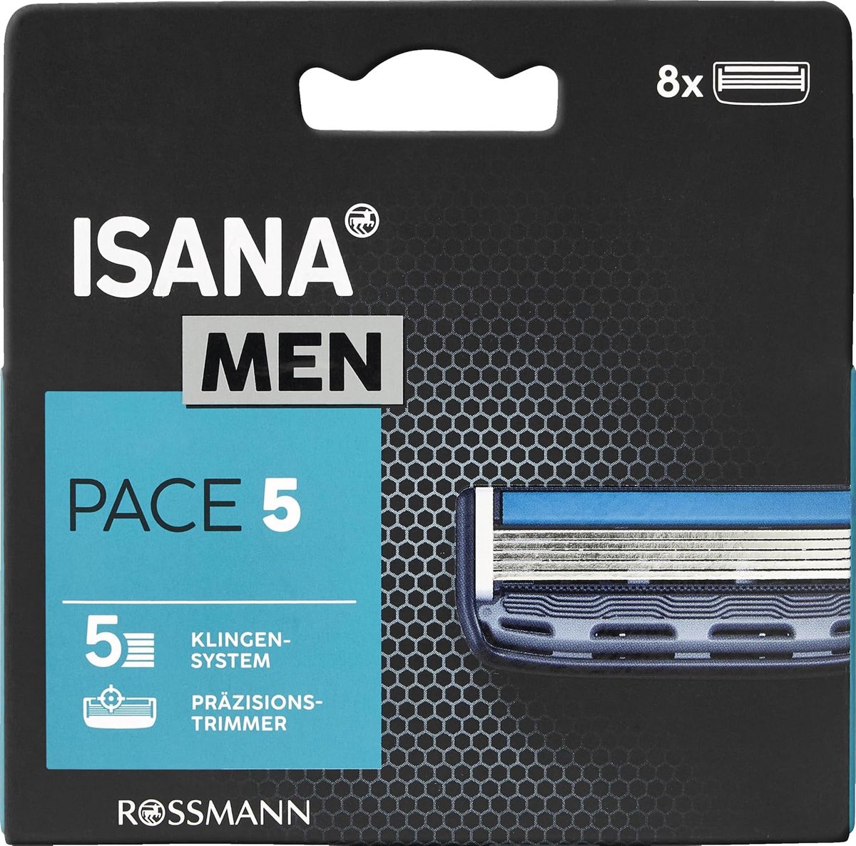 Scheermesjes Pace 5 - 8 vervangende mesjes - Zorgt voor een gladde scheerbeurt - Geschikt voor ISANA MEN - ShopVlot