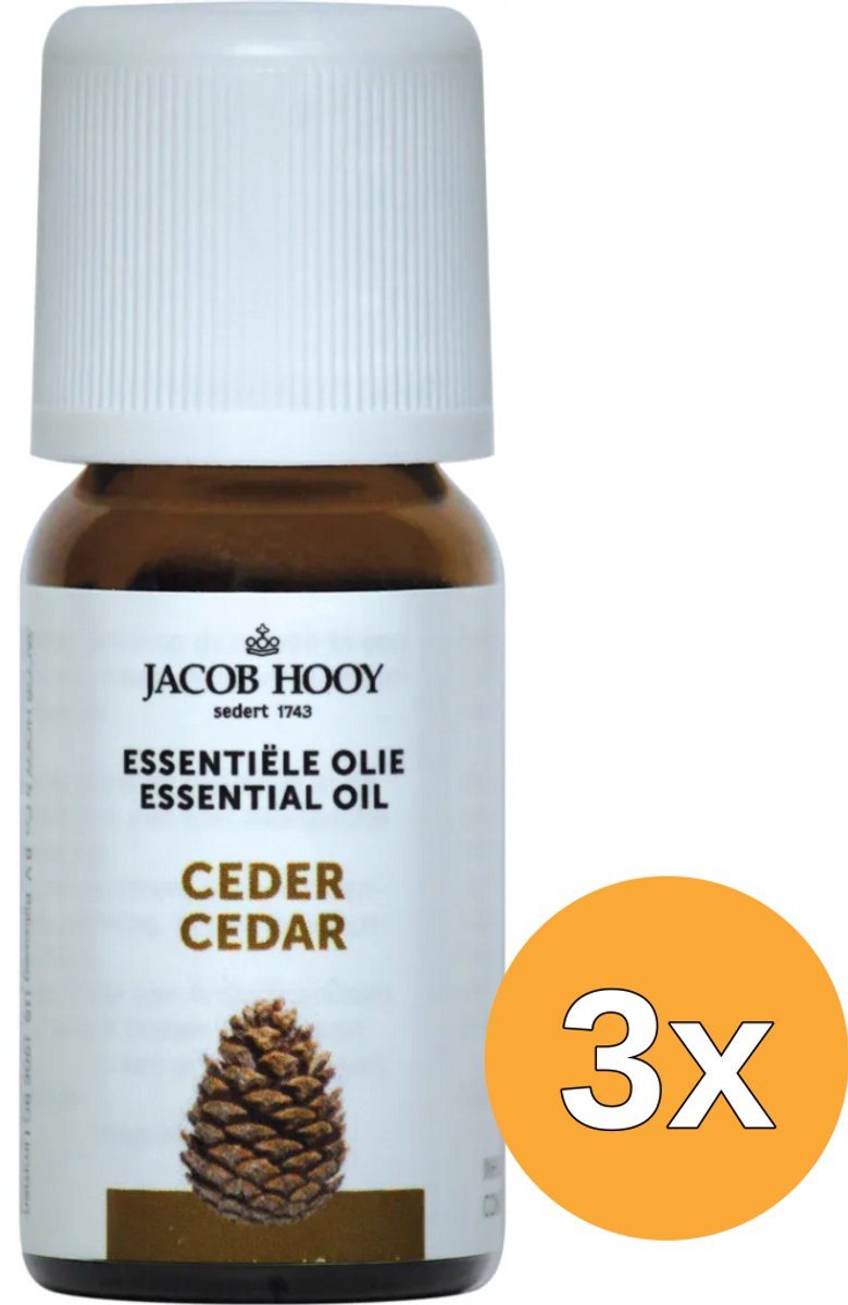 3x Jacob Hooy Ceder olie (10 ml)