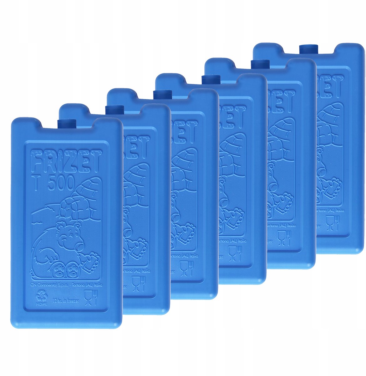 6x 500ml Koel-vrieselementen voor koelbox en thermotas
