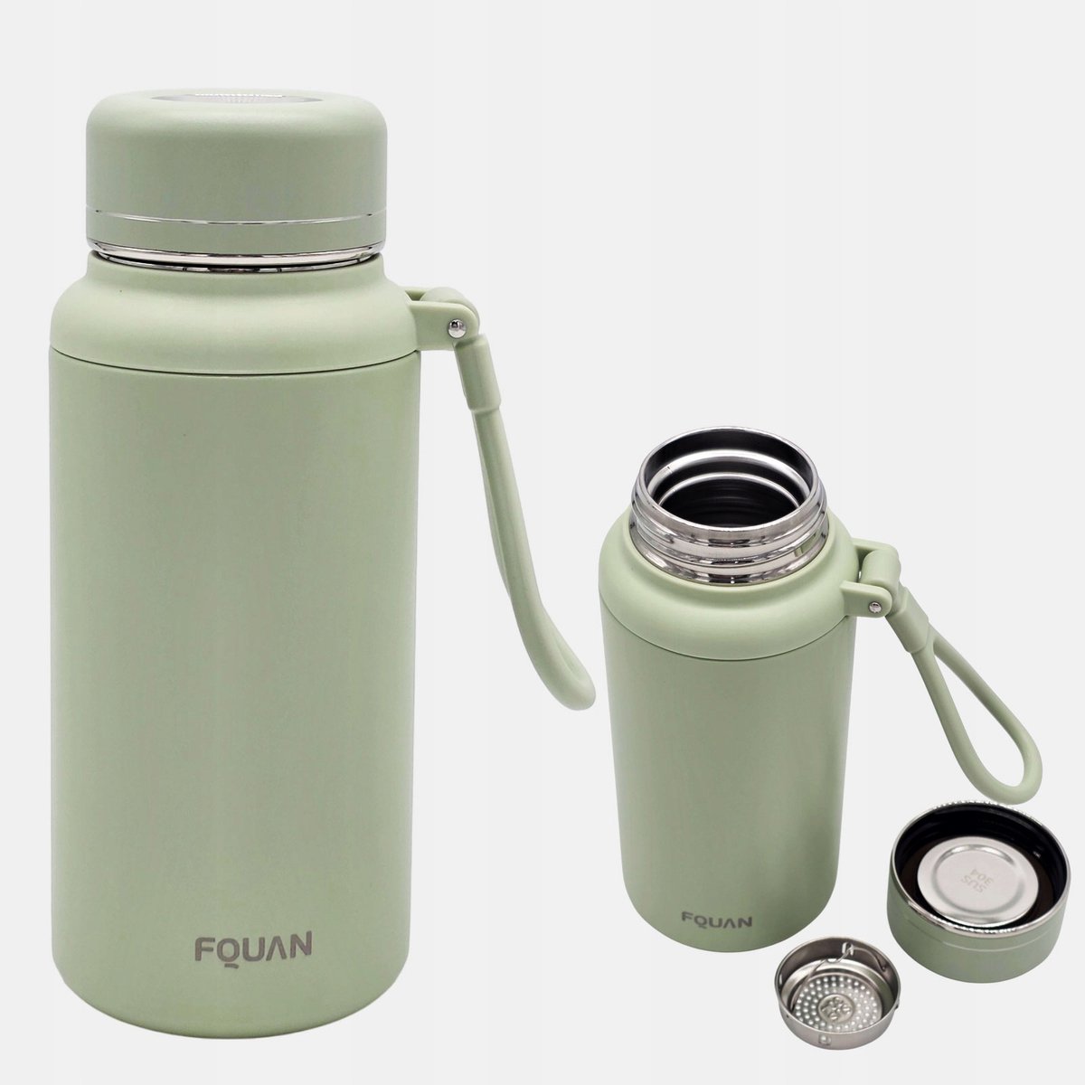 Merkloos RVS Thermosfles 680ml - Groen, Lekvrij & Duurzaam