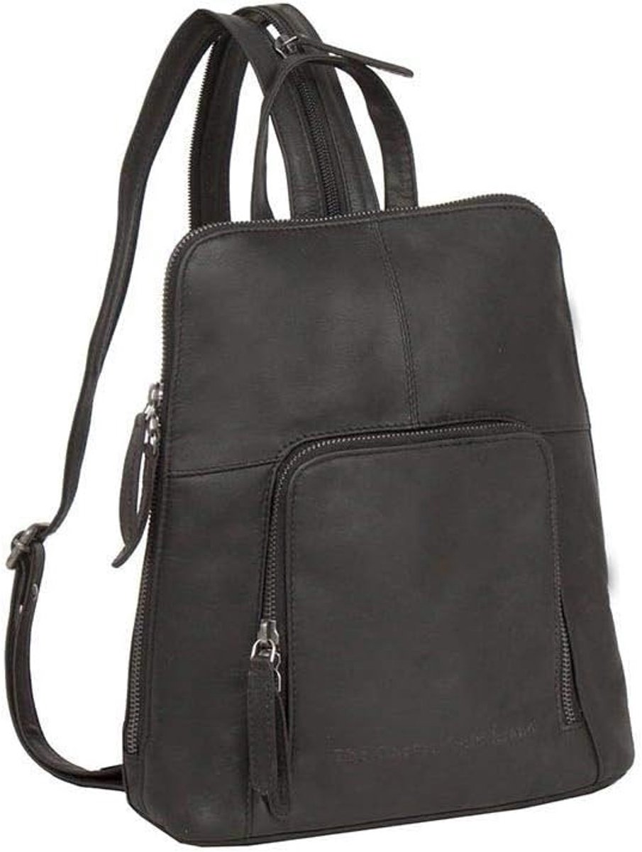 Stadrugzak 28 cm - leer - elegant design - ideaal voor dagelijks gebruik - ShopVlot