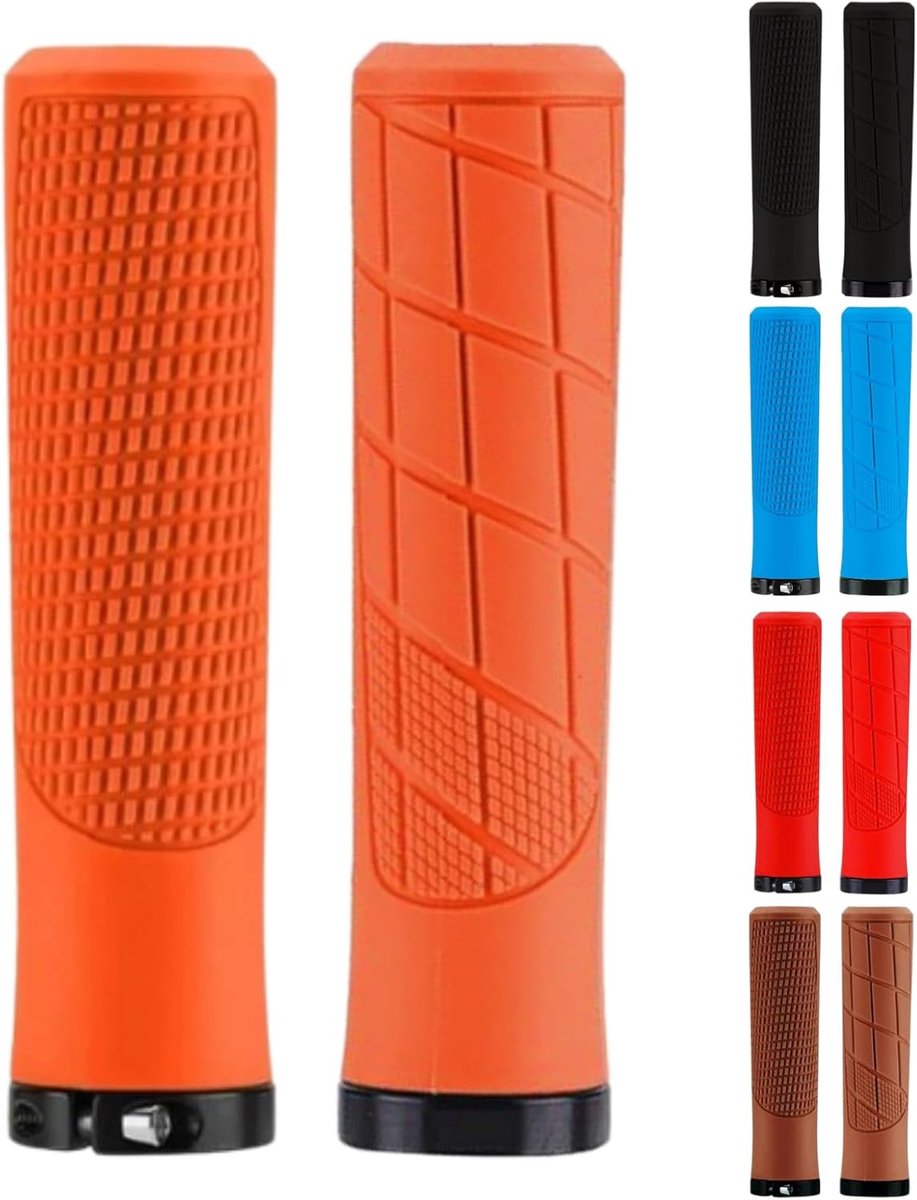 Rubberen handvatten 135 mm - ergonomisch - verstelbare klem - comfortabel grip - ShopVlot