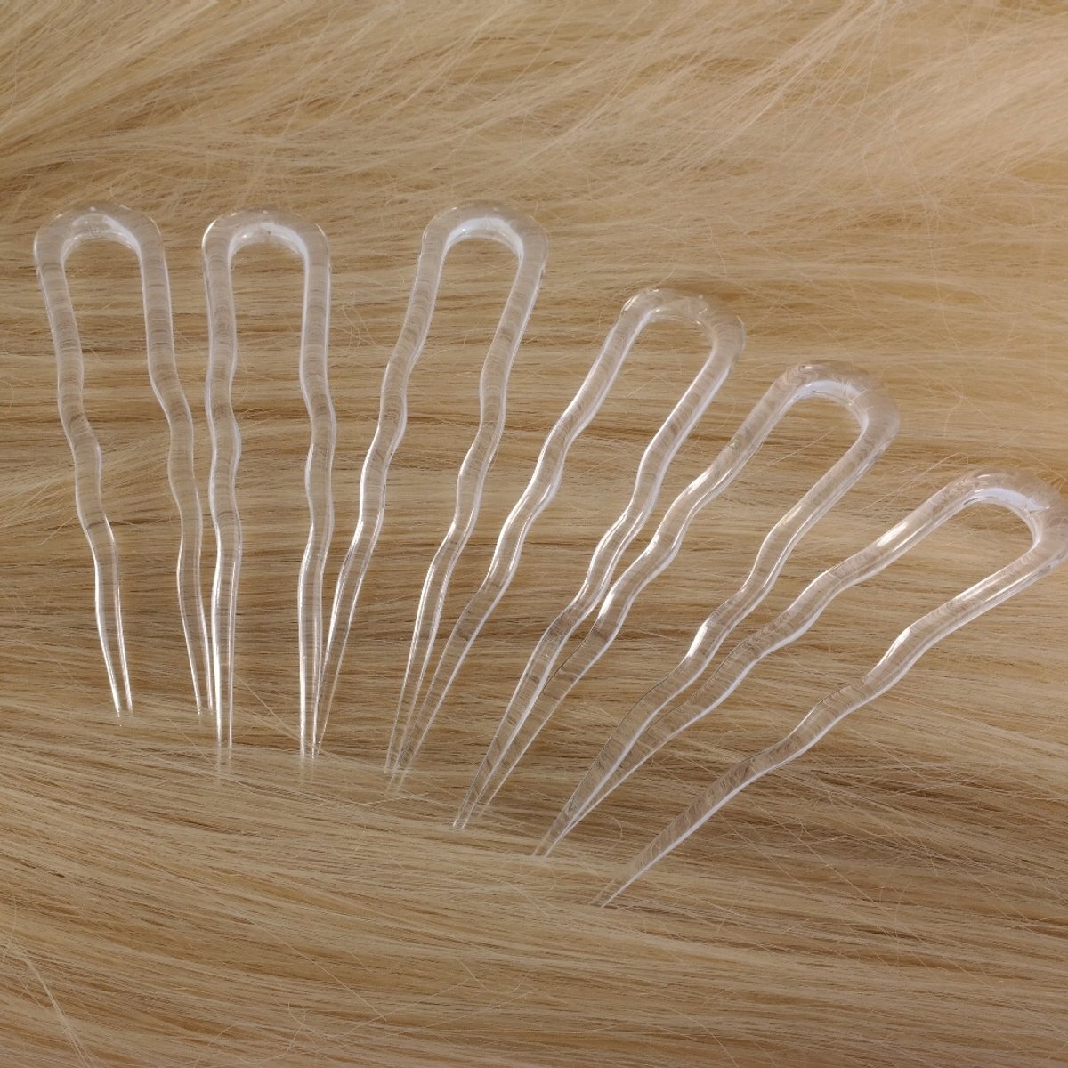 Haarspeld voor Kapsels - 6 Stuks - Transparant Plastic