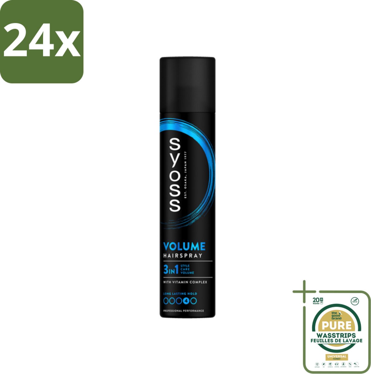Syoss - Volume - Haarspray - Lift & Volume - 300 ml - Voordeelverpakking - 24 stuks - Haar fixeren - Volume geven haar