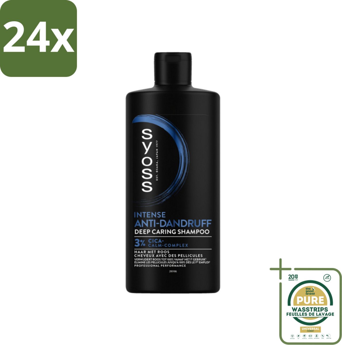 SYOSS - AntiDandruff - Shampoo - Langdurige Styling - 440ml - Voordeelverpakking - 24 stuks - Roze Behandeling - Kalmerende Shampoo