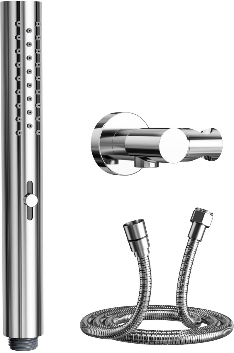 Douchekop rond - chroom - hogedruk - 2 watermodi voor een ultieme douche-ervaring - ShopVlot