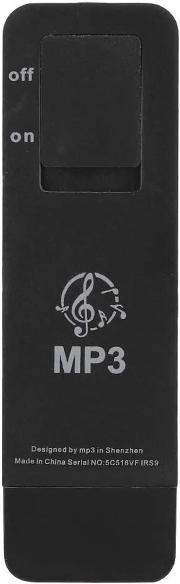 Audiospeler - Zwart - 32 GB - Compact en Draagbaar - Voor Buitenshuis Gebruik