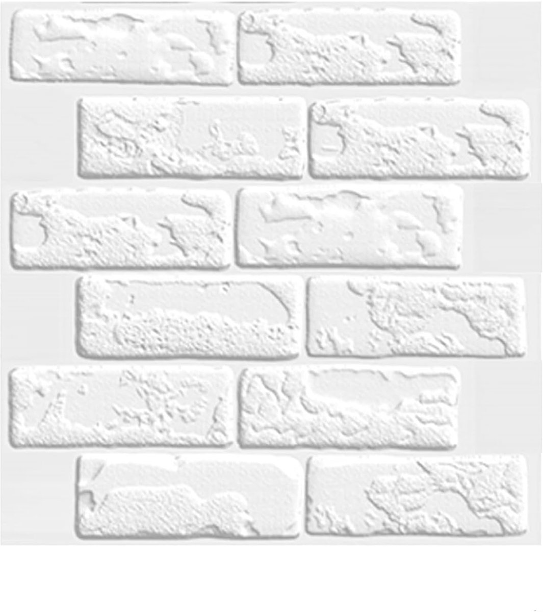 Set of 10 3D Wall Panels Self-Adhesive Stone Wallpaper 30 x 30 cm Waterproof PVC Brick Wallpaper Wall Stickers for - ShopVlot