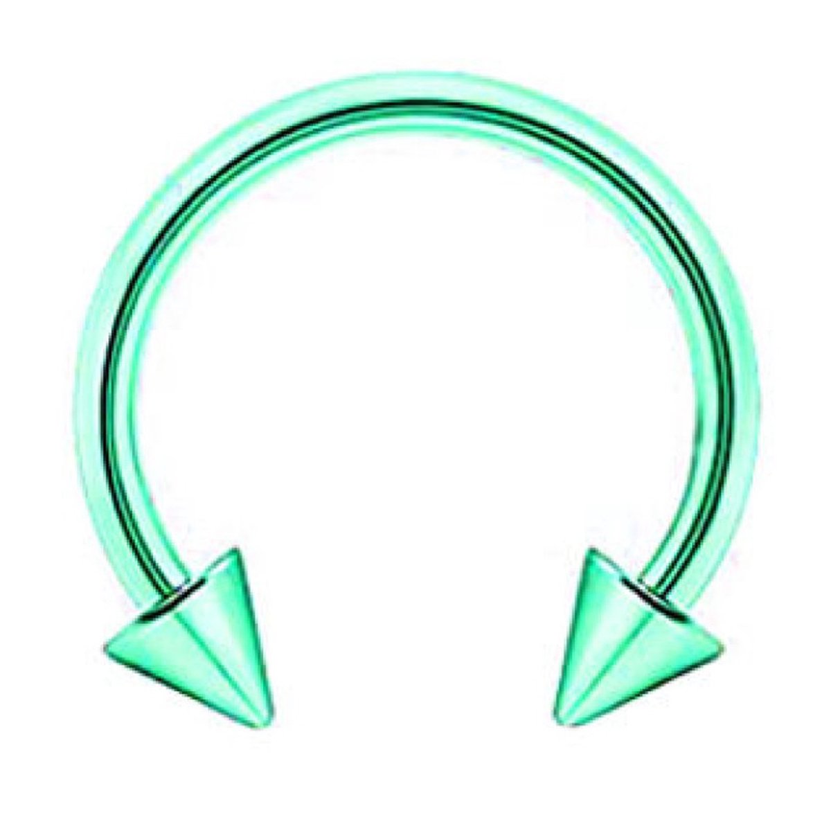 Piercing - Groen - Septum | Barbell | Spike