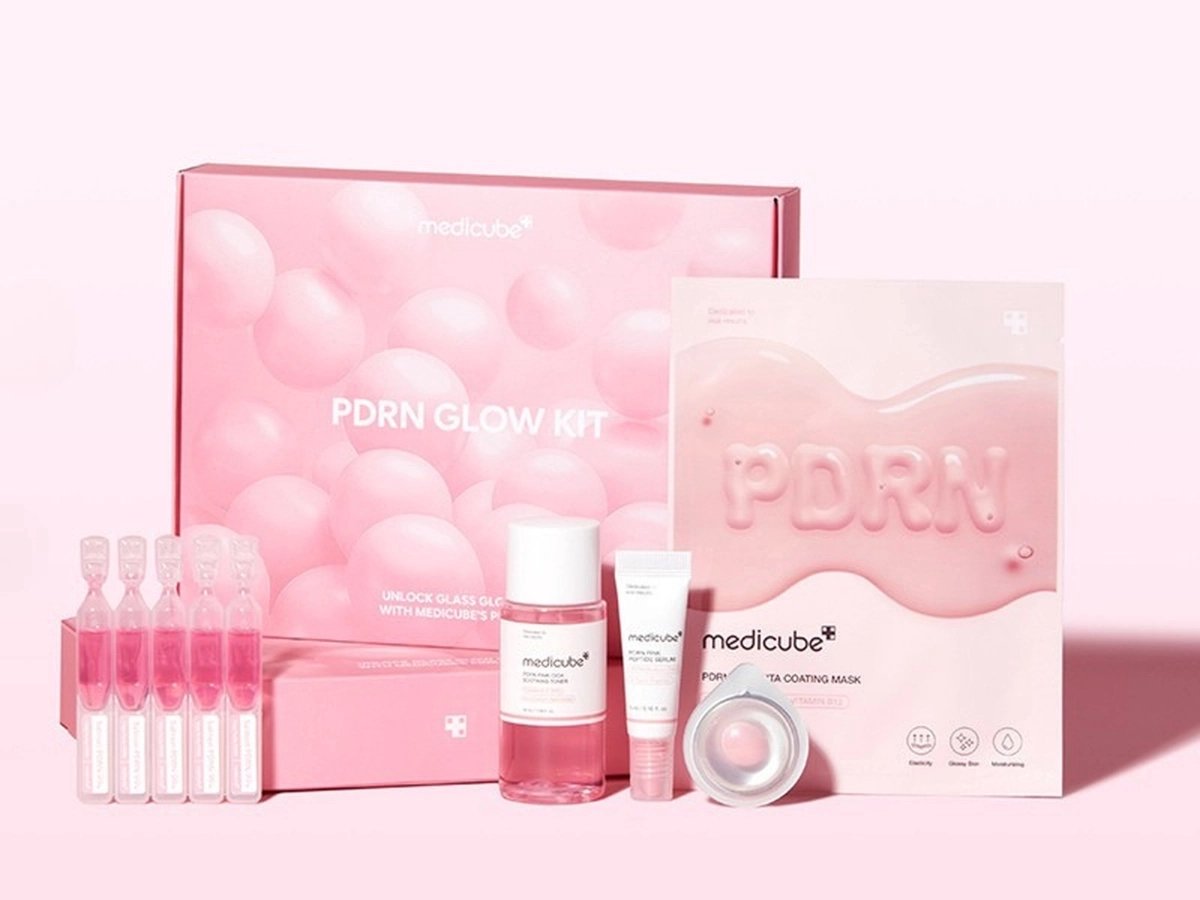 Medicube PDRN Pink Glow Kit – 5-delige Skincare Set – Korean Skincare – Gezichtsverzorging