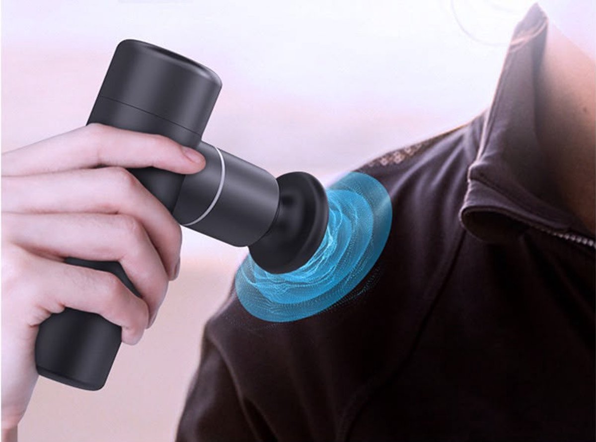 Massage Gun – Spiermassage Apparaat – 4 Opzetstukken – Draadloos en Oplaadbaar – Massagepistool voor Nek, Rug, Benen en Schouders