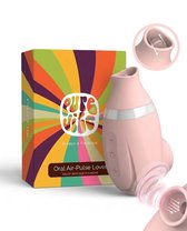 Oral Air-Pulse Lover Clitoris Stimulator Luchtdruk Vibrator - Discreet & Stille Vibrators voor Vrouwen - Seksspeeltjes - Sex Toys ook voor Koppels - Erotiek - Fibrator -Vibromasseur - Licht roze