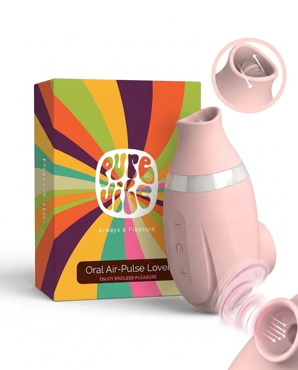 Bol.com Oral Air-Pulse Lover Clitoris Stimulator Luchtdruk Vibrator - Discreet & Stille Vibrators voor Vrouwen - Seksspeeltjes -... aanbieding