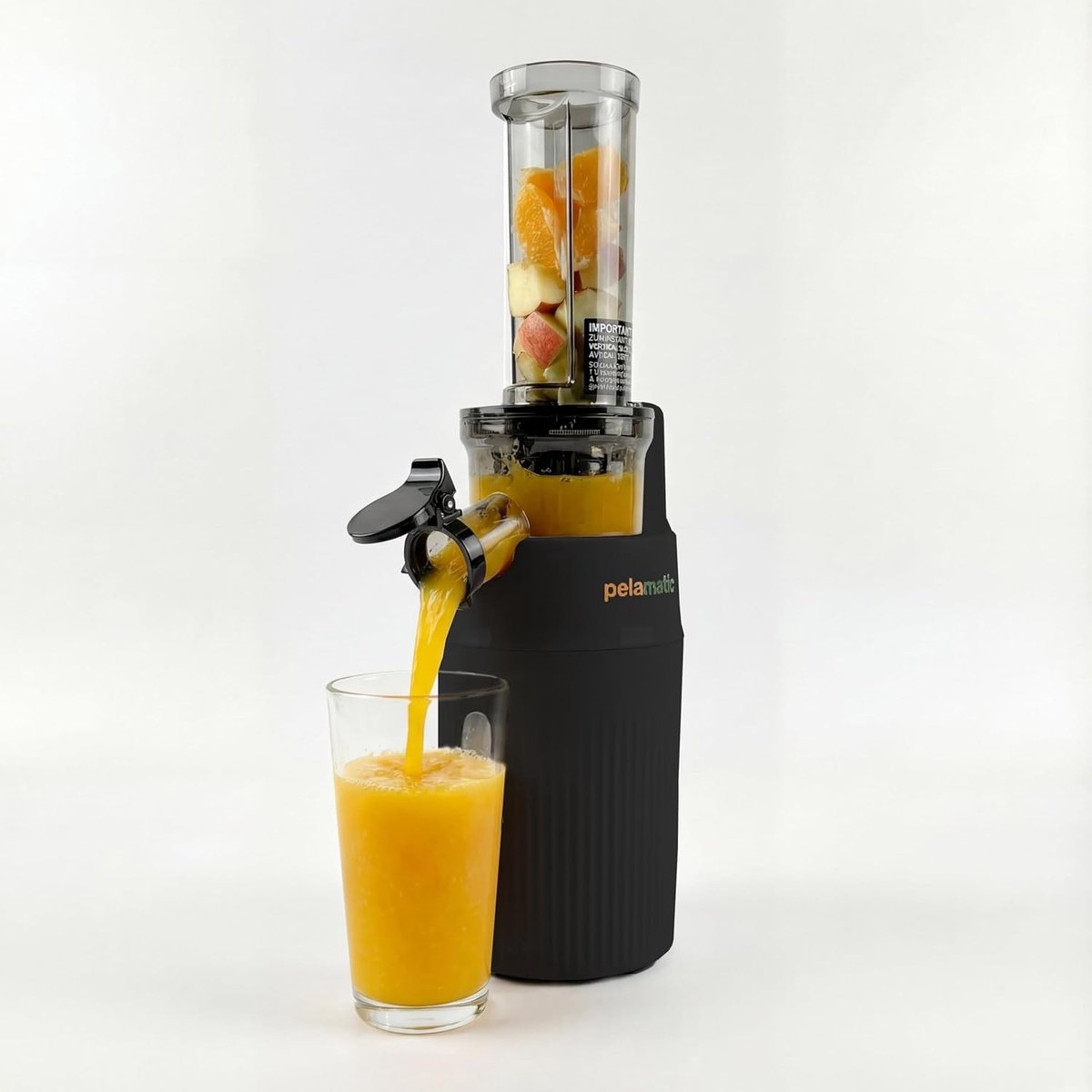 Citruspers elektrisch - Zwart - 100 W - Compacte sapcentrifuge voor groenten en fruit - Voor gezond koken en sapbereiding