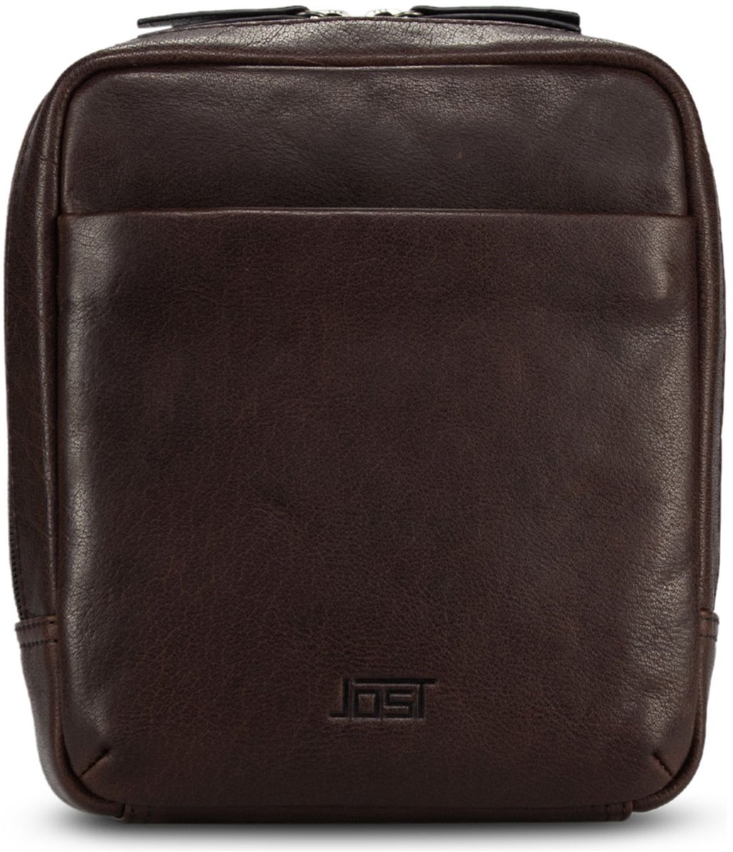 JOST schoudertas Glasgow Shoulder Bag Brown donkerbruin