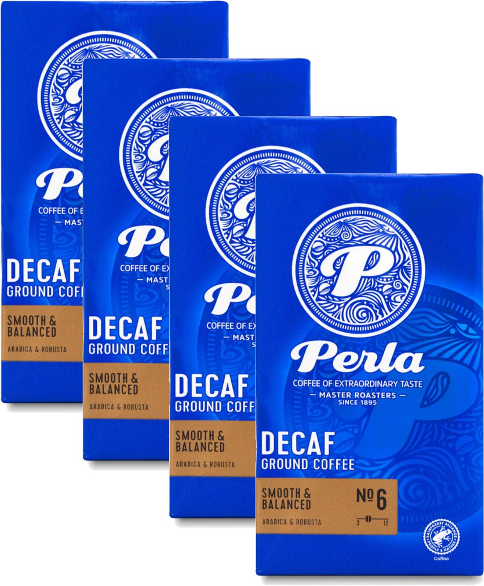 Perla Decaf - Multipack - Gemalen Koffie - 1000g (4x250g)