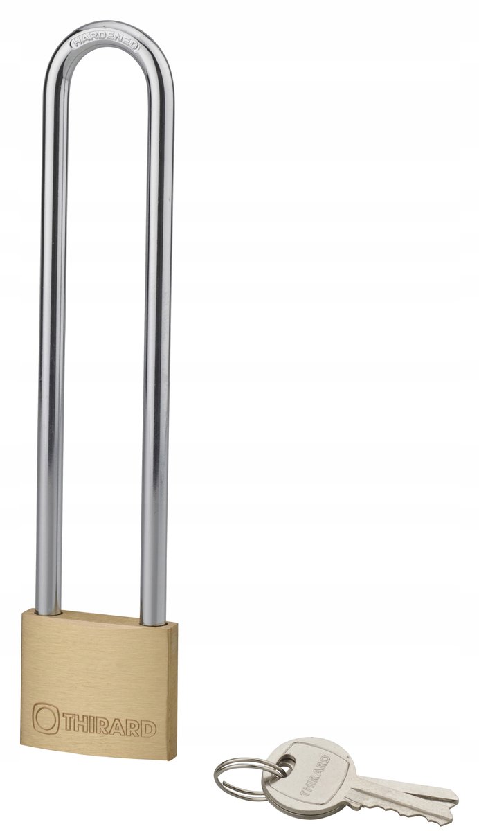 Merkloze Messing Hangslot 40mm met RVS Beugel, 2 Sleutels