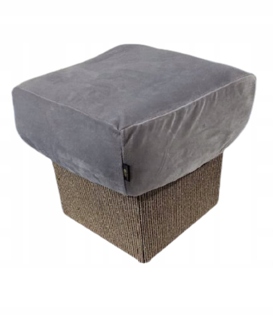 Elastiek Puf Hoes 50x50x15cm - Zacht Velours, Beschermend