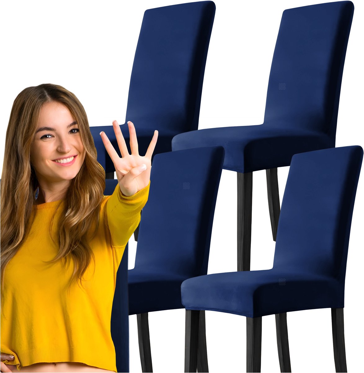 4x Universele Stoelhoes - Sterk & Elastisch - Set