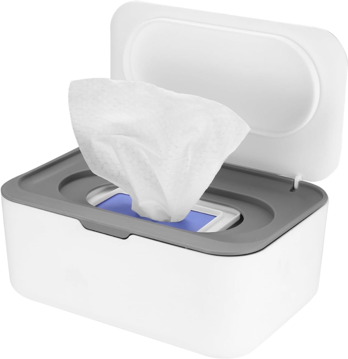 Zakdoekjesdispenser Met Opbergbox - Houder Voor Natte Doekjes Met Deksel - Organizer Voor Wc-Papier En Handdoekjes - Multifunctionele Badkamer Opbergdoos Met Klep