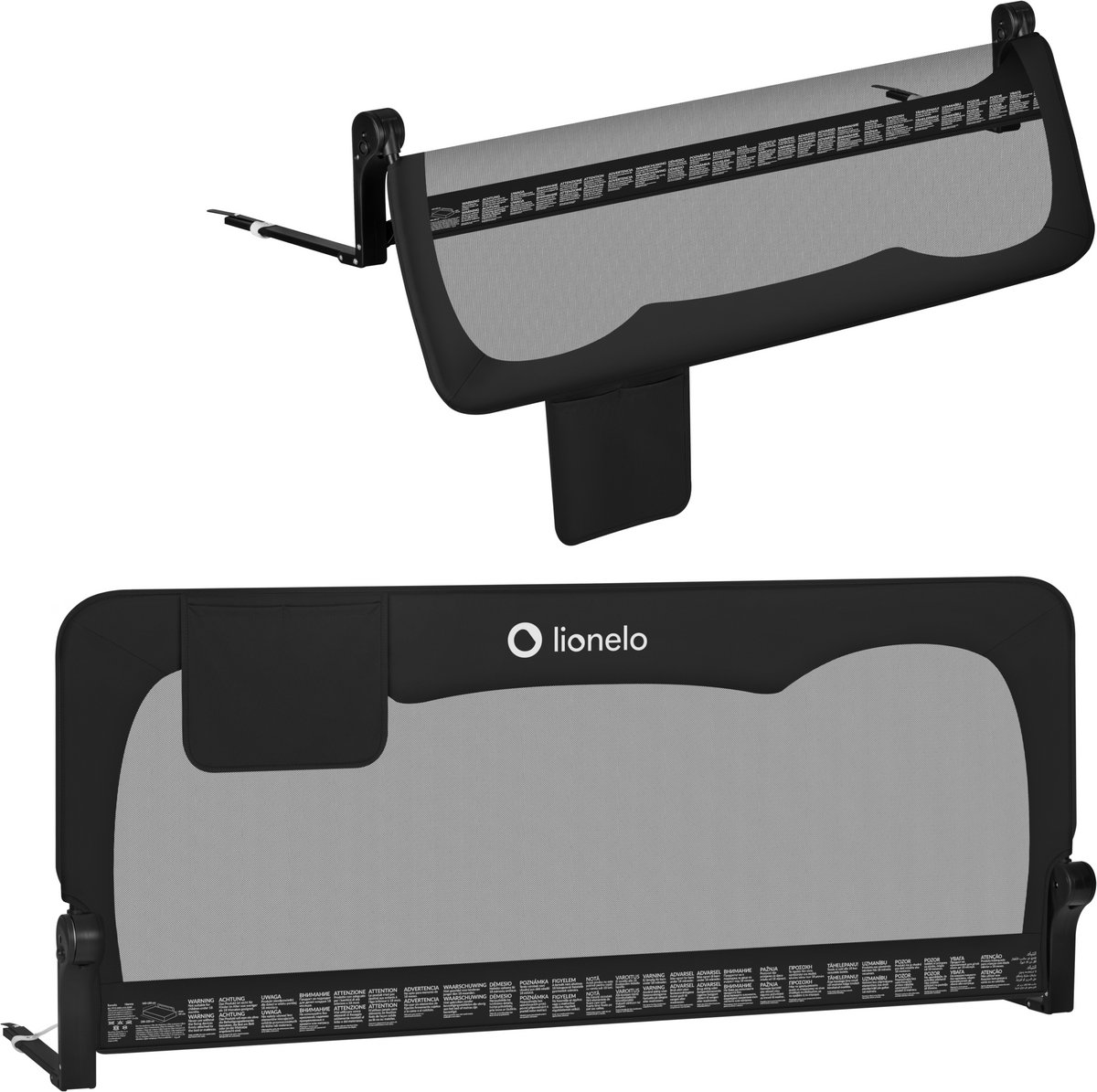Lionelo hanna - bedhekje 150x66 cm - 180° opklapbaar - aluminium frame - securebelt & standsafe - tot 27 kg - luchtig net - voor matrassen tot 45 cm - sgs-gecertificeerd - reisvriendelijk - eenvoudige montage