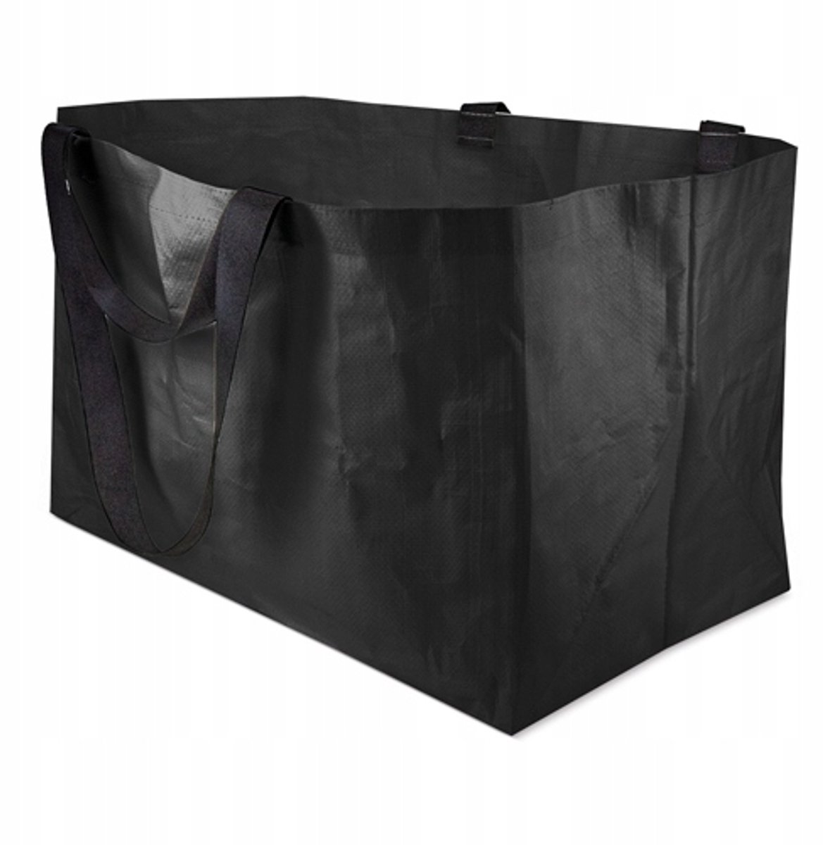 Ruime Zwarte Shopper Tas Maxi - Sterk Gelamineerd Polypropyleen