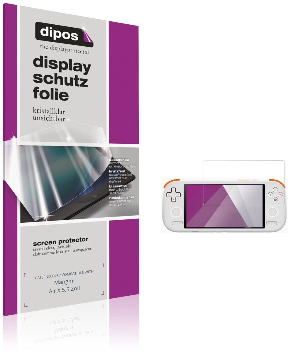 dipos – 2x Beschermfolie geschikt voor Mangmi Air X 5.5 Inch | Krasbestendige & heldere Screenprotector Ultra-Thin