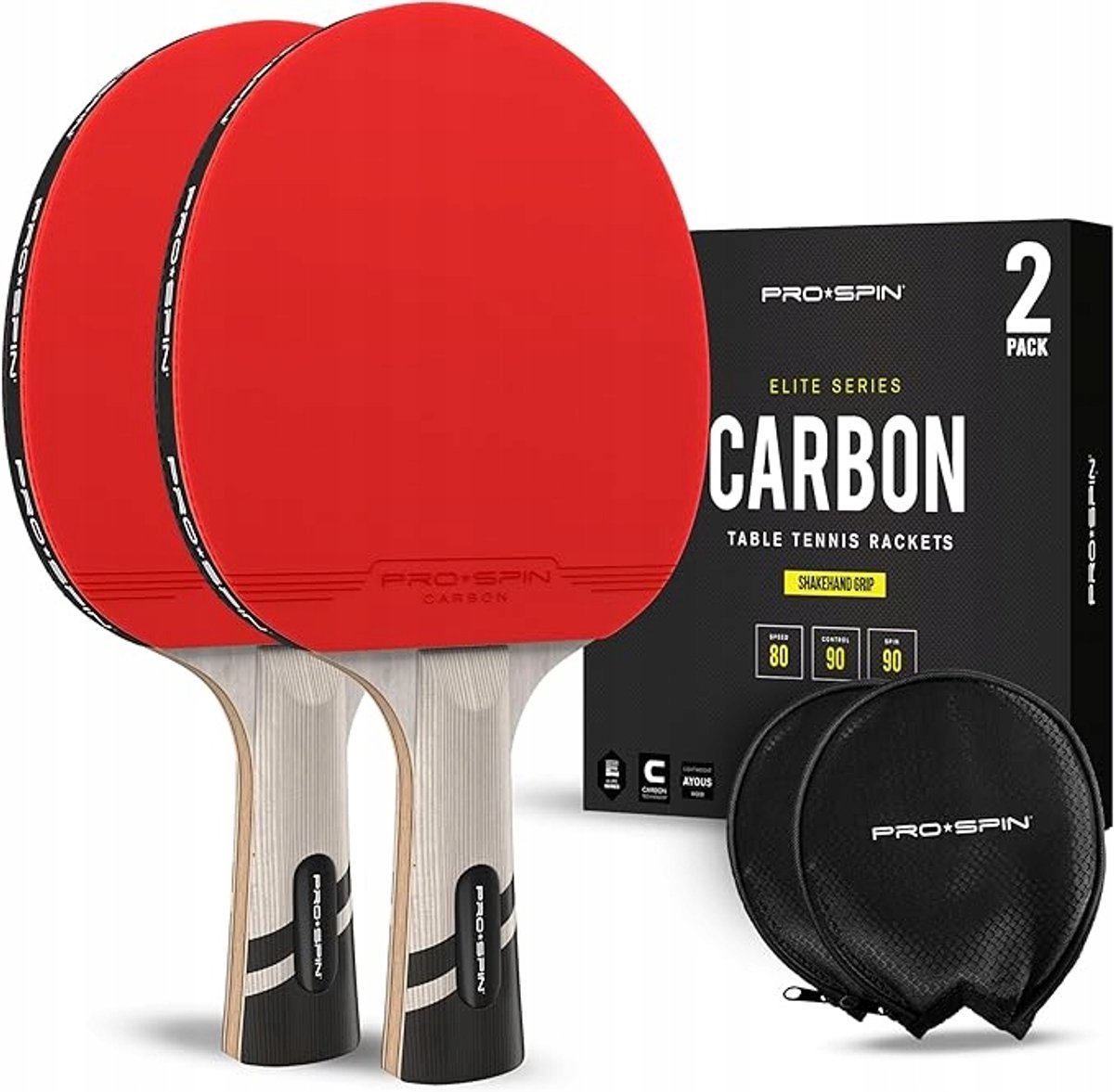 Set van 2 Tafeltennisrackets - Premium Kwaliteit
