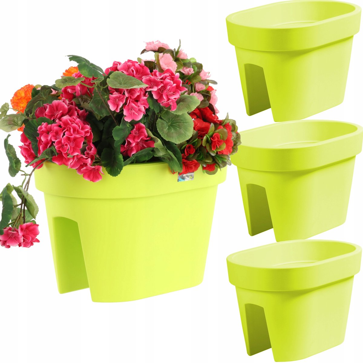 Set van 3 Balkonbakken - Limoncello Kleur