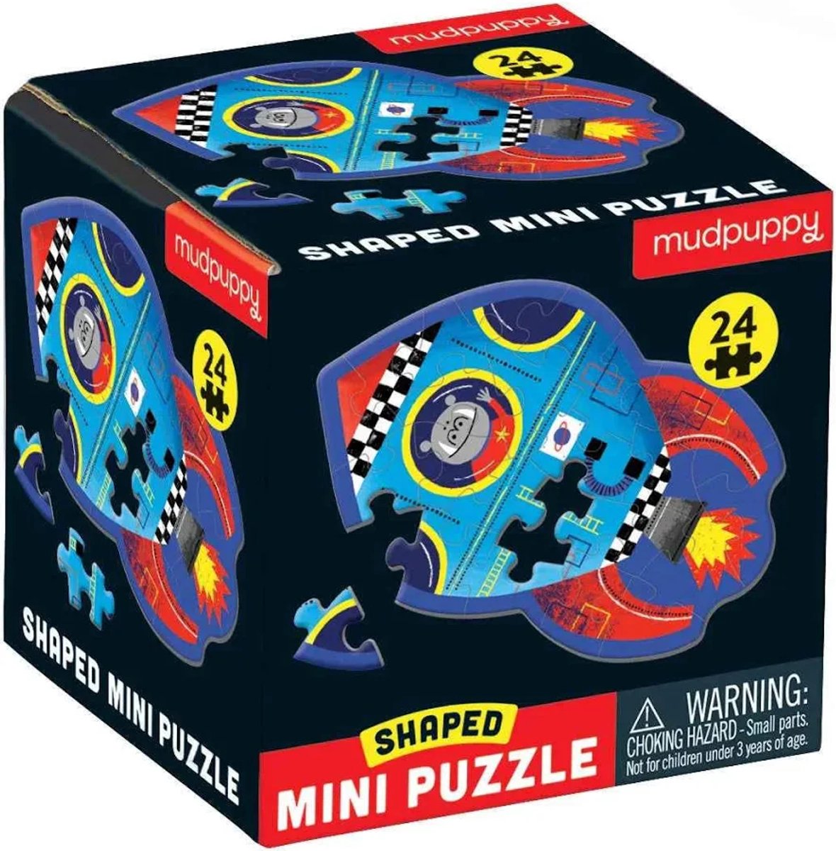 Mudpuppy - Mini puzzel - Raket - 24 stukjes