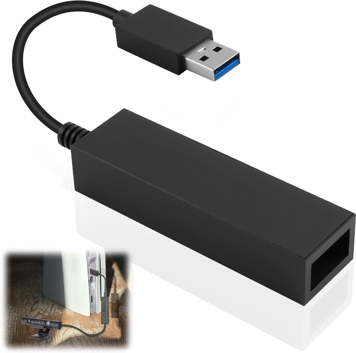 Hemlosk Camera-adapter voor PS5 en PS4 VR, USB 3.0 converter voor PS4/PS5 console - ShopVlot