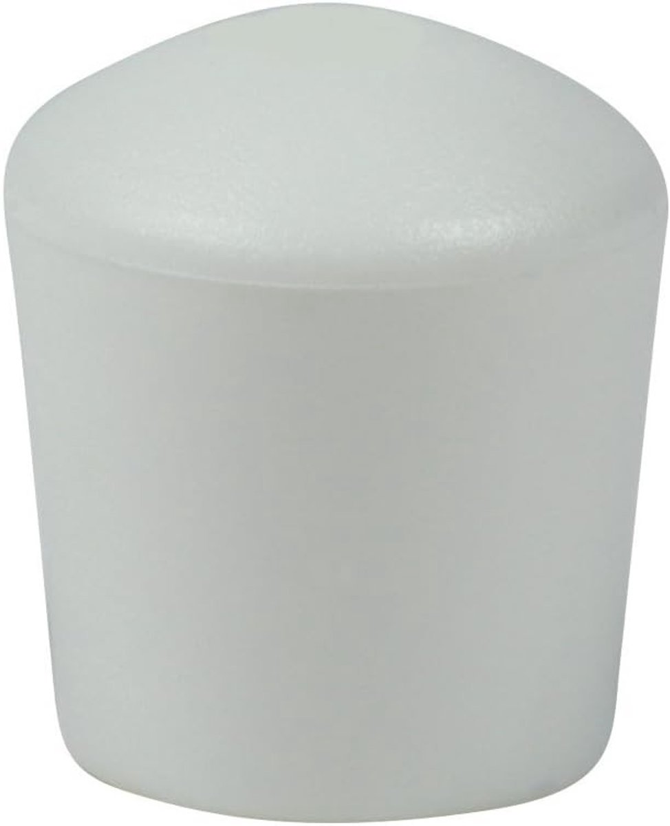 Stoeltafel - Witte gebogen meubelpootdoppen - 19-20 mm - Duurzame PVC beschermkappen - Voor meubels en vloeren