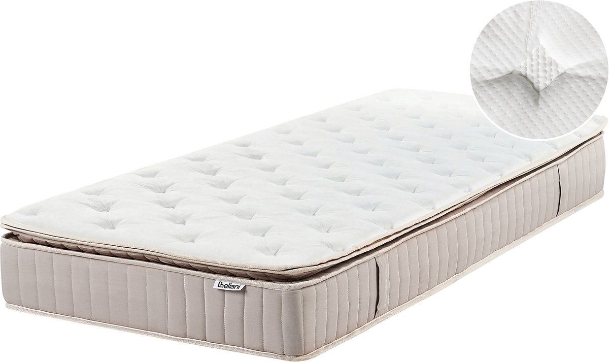 DAYDREAM - Pocketveringmatras hard - Wit - 90 x 200 cm - Polyester